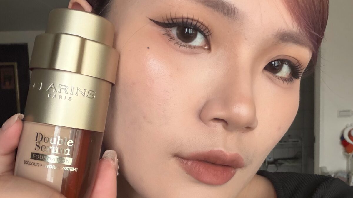 黃金雙萃精華粉底液8時實測真的有嚇到我！克蘭詩把黃金雙萃精華直接做成粉底？！